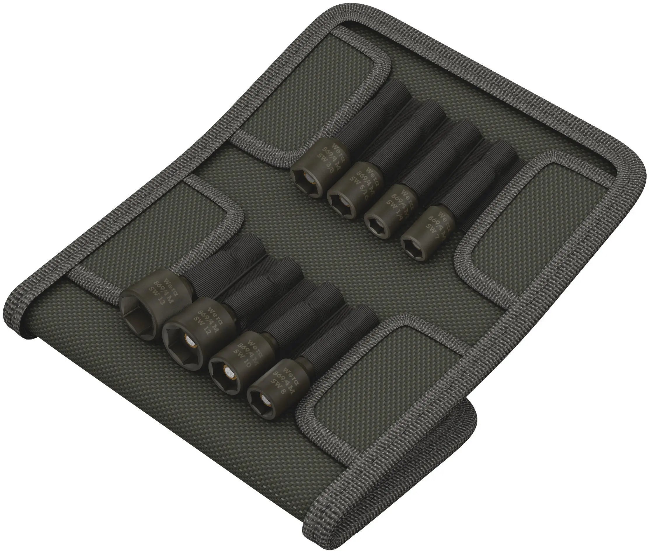 Wera 869/4 M SET SB SET WITH 8 NUT SETTERS 05073495001 Wera