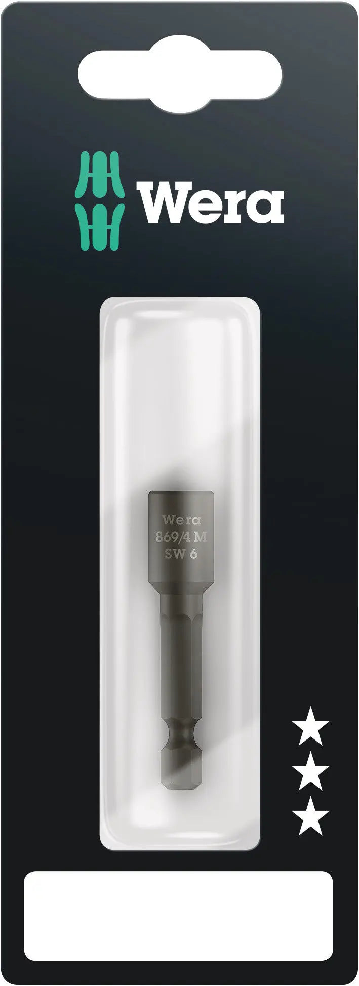 Wera 869/4 M SW 6.0 X 50 MM SB NUT SETTERS - MAGNETIC 05073501001 Wera