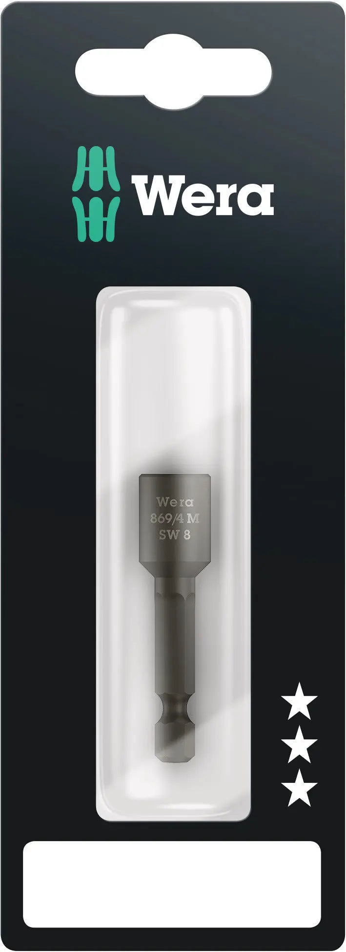 Wera 869/4 M SW 8.0 X 50 MM SB NUT SETTERS - MAGNETIC 05073503001 Wera
