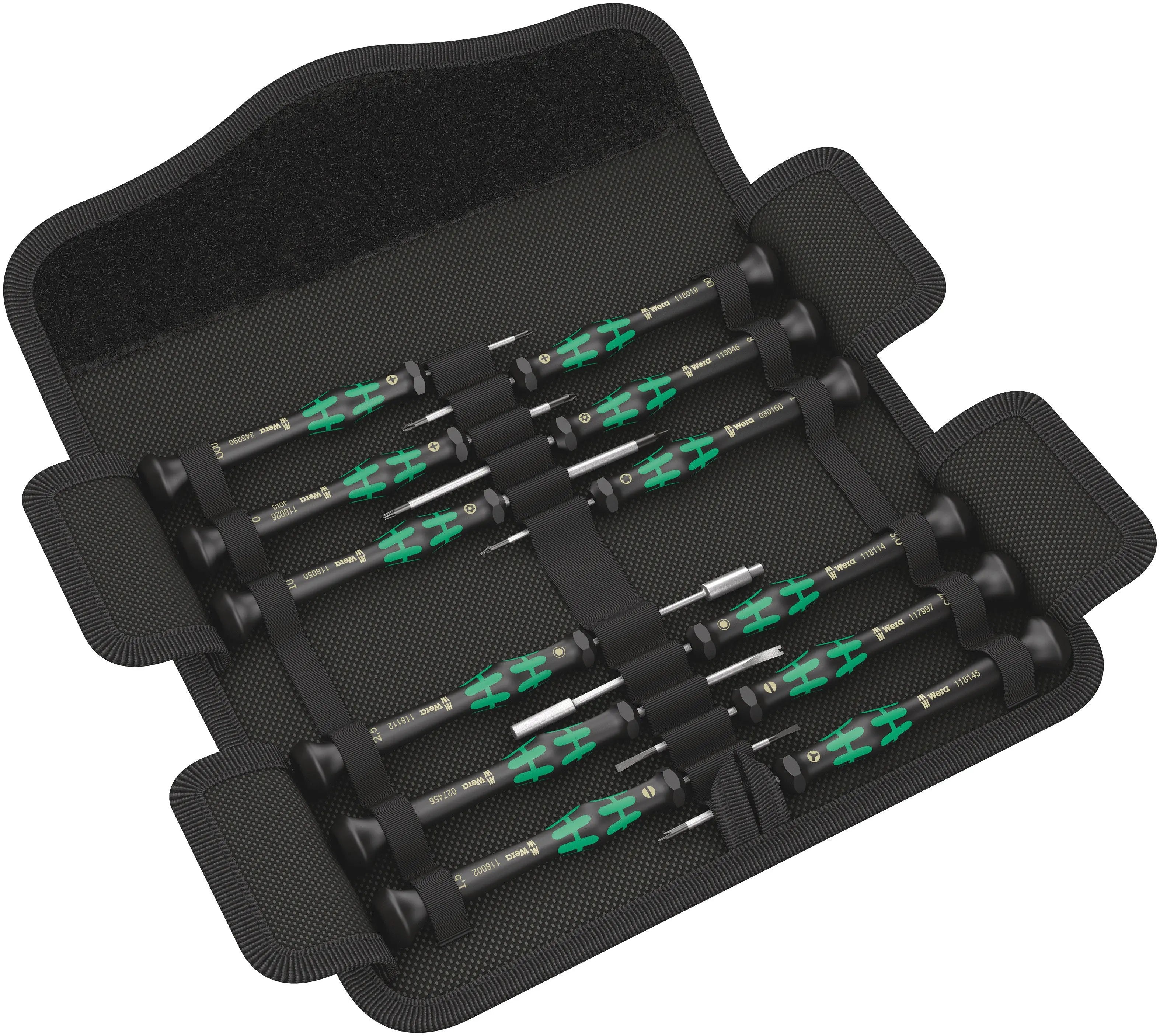 Wera Kraftform Micro 12 Electronics 1 Screwdriver set for electronic applications 05073677001 Wera
