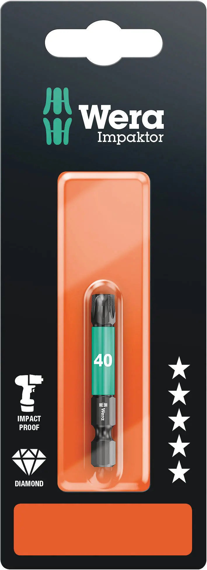 Wera 867/4 IMP DC TX 40 X 50 MM SB TORX-BITS, IMPACT 05073967001 Wera