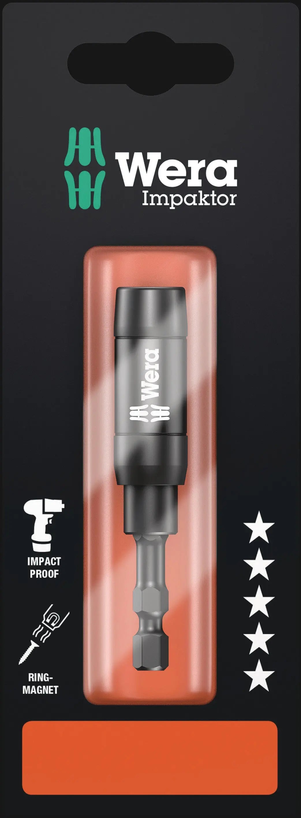 Wera 897/4 IMP R SB BITORSION BITHOLDER CE 6,3 IMPACT 05073990001 Wera