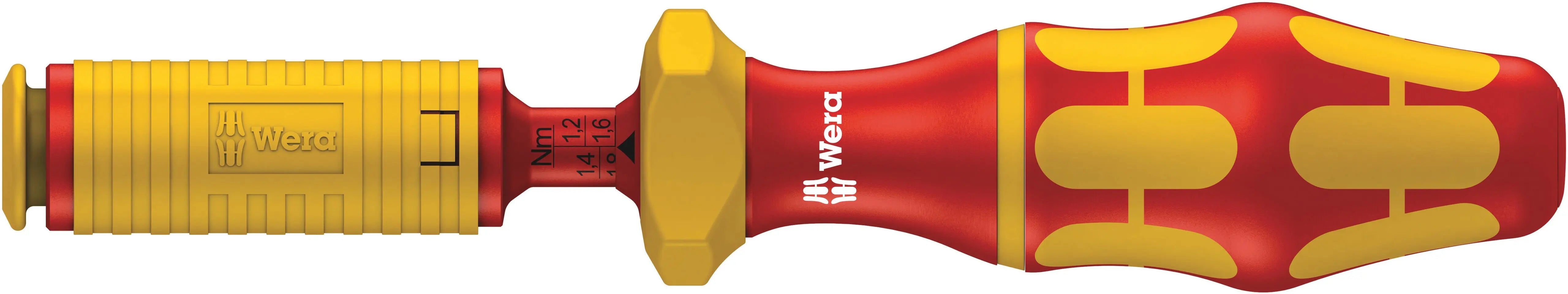 Wera 7444 VDE 1.7 - 3.5 NM ADJUSTABLE TORQUE HANDLE 05074757001 Wera