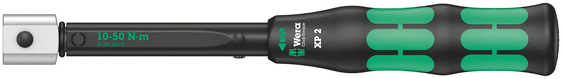 Wera Click Torque XP2 Click-Torque Pre-set Adjustable Torque Wrench for Insert Tools, 10-50 Nm - WE 05075671001 Wera