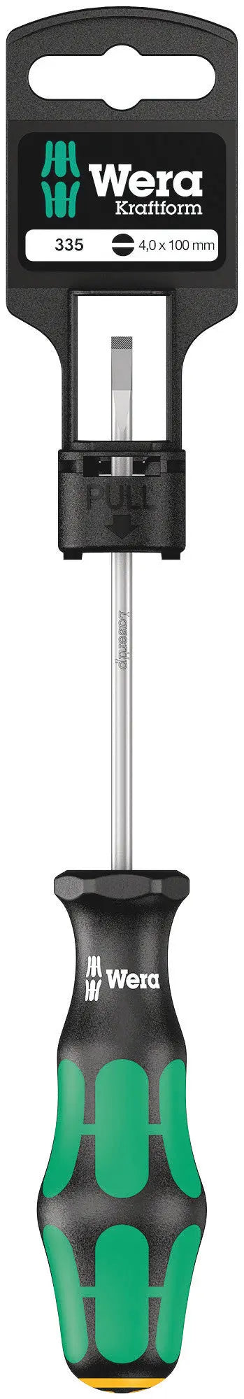 Wera 335 0.6 X 3.5 X 100 MM HANG-TAG S/DRIVER FOR SLOTTED SCREWS 05100042001 Wera