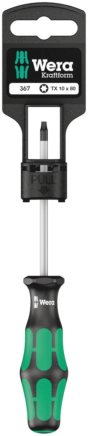 Wera 367 TX 10 X 80 MM HANG-TAG TORX DRIVER 05100060001 Wera
