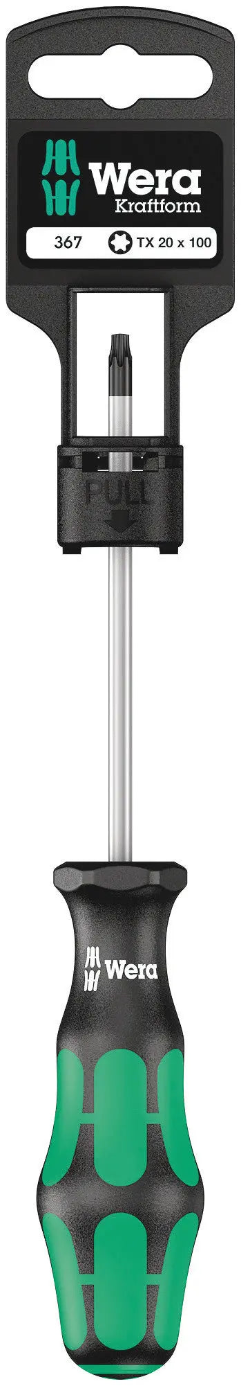 Wera 367 TX 20 X 100 MM HANG-TAG TORX DRIVER 05100062001 Wera