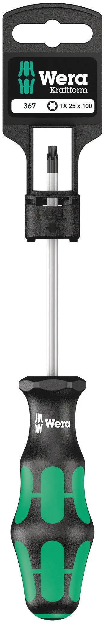 Wera 367 TX 25 X 100 MM HANG-TAG TORX DRIVER 05100063001 Wera