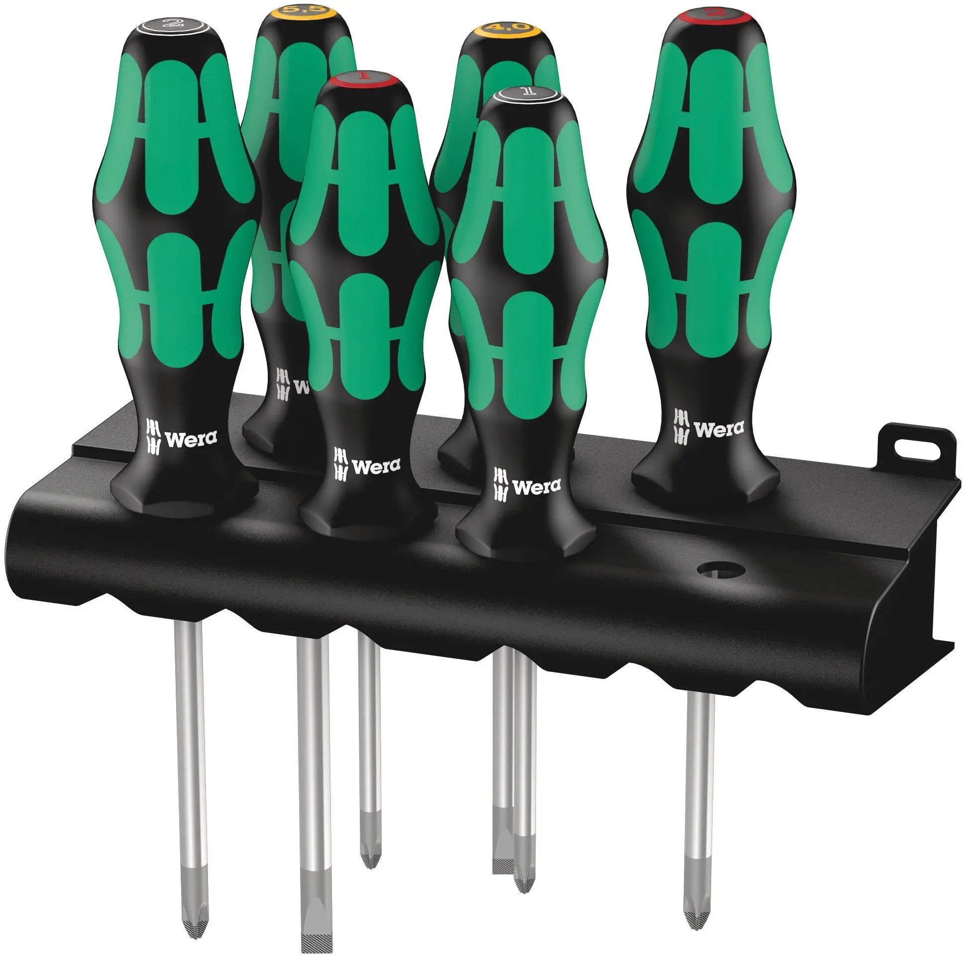 Wera 335/350/355/6 LASERTIP RACK SCREWDRIVER SET 6 PCS. 05105622001 Wera