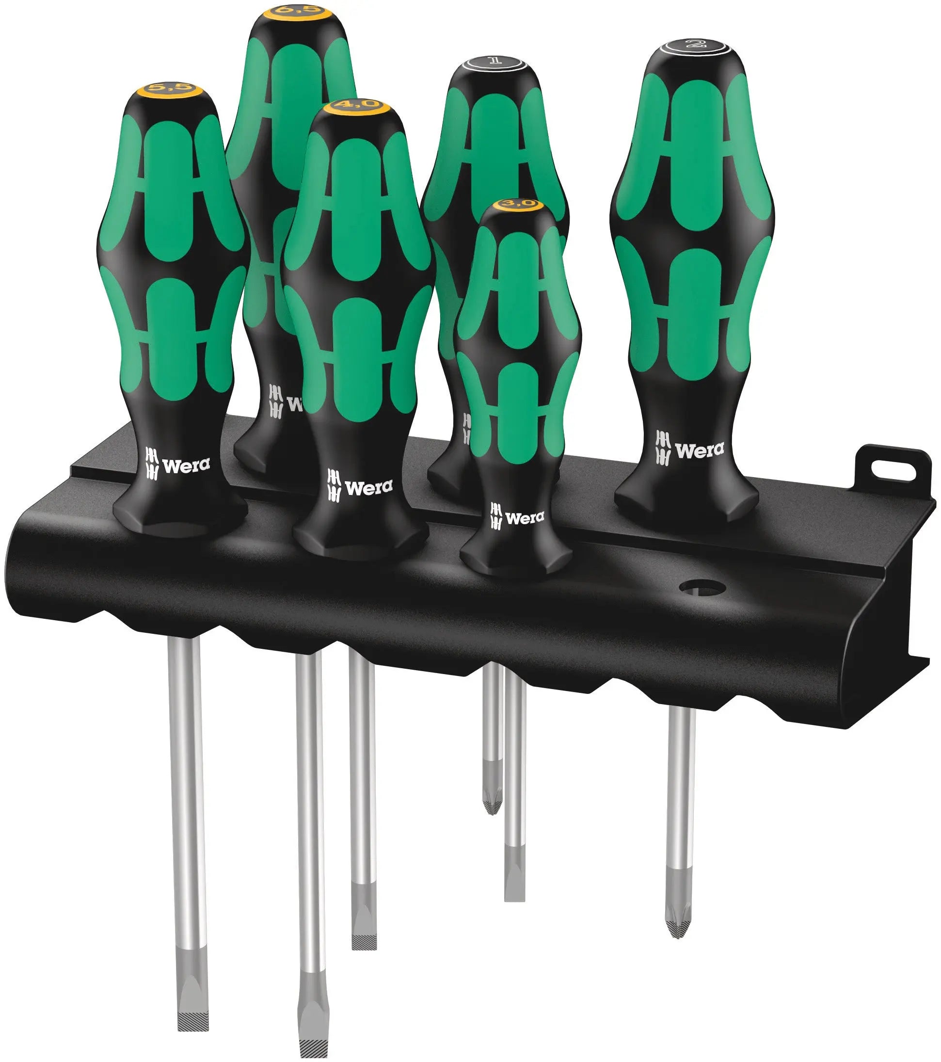 Wera 334/355/6 RACK SCREWDRIVER SET 6 PCS. 05105656001 Wera