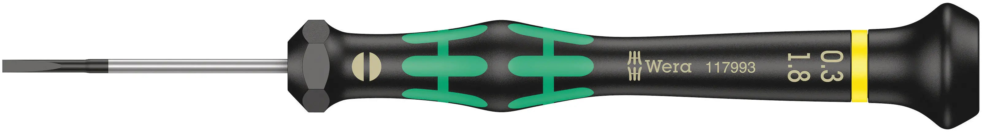 Wera 2035 - Kraftform Micro 1.8mm Slotted Screwdriver, 40mm Length - 05117993001 Wera