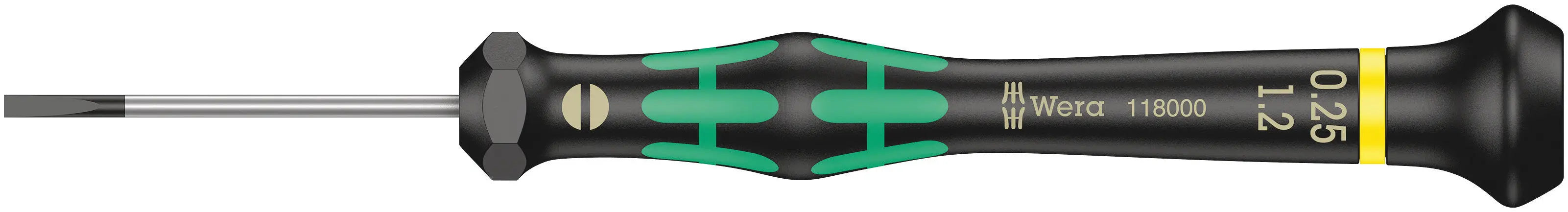 Wera 2035 - Kraftform Micro 1.2mm Slotted Screwdriver, 40mm Length - 05118000001 Wera