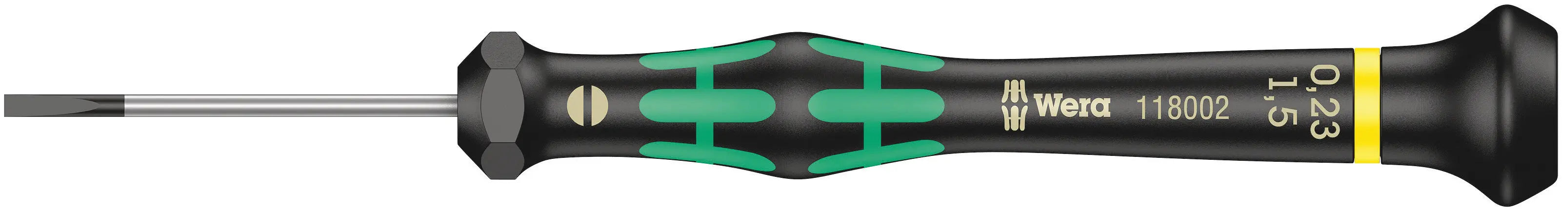 Wera 2035 - Kraftform Micro 1.5mm Slotted Screwdriver, 40mm Length - 05118002001 Wera