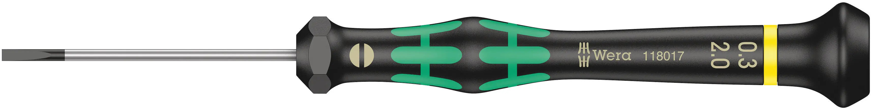 Wera 2035 - Kraftform Micro 2.0mm Slotted Screwdriver, 50mm Length - 05118017001 Wera