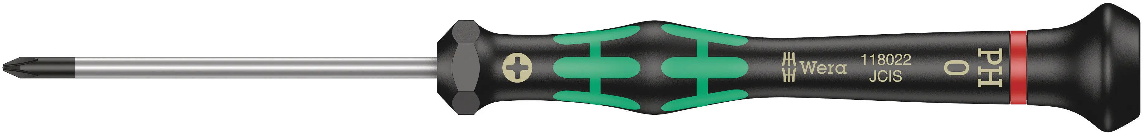 Wera 2050 - Kraftform Micro PH 0 Screwdriver, 60mm Length - 05118022001 Wera