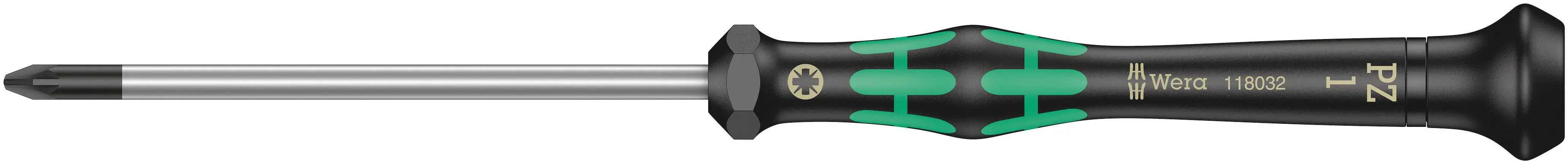 Wera 2055 PZ 1 X 80 MM S/DRIVER FOR POZIDRIV SCREWS 05118032001 Wera