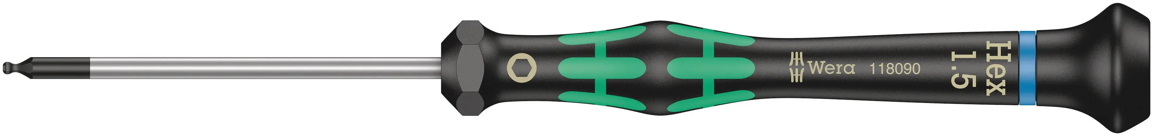 Wera 2052 1.5 X 60 MM BALL HEAD SCREWDRIVER 05118090001 Wera