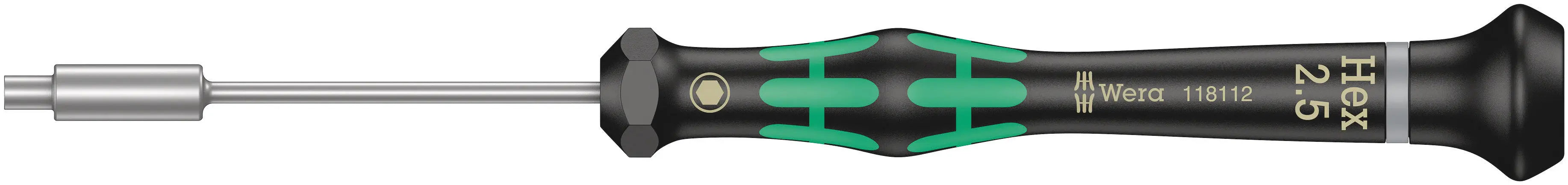Wera 2069 2.5 X 60 MM SOCKET SCREWDRIVER 05118112001 Wera