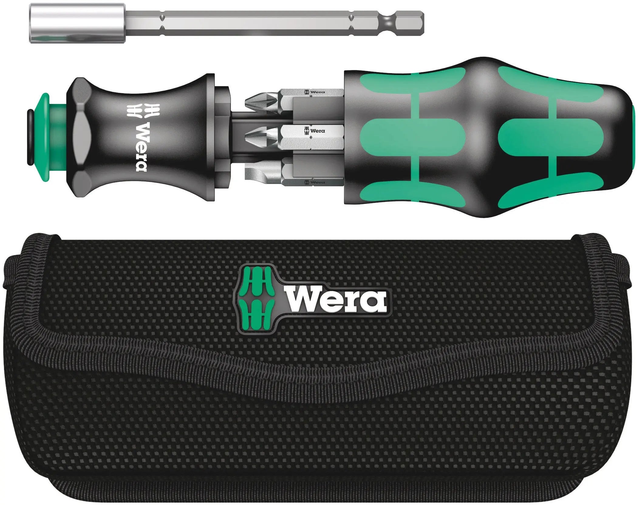 Wera KRAFTFORM KOMPAKT 28 COMBI-DRIVER WITH MAGAZINE AND POUCH 05134491001 Wera