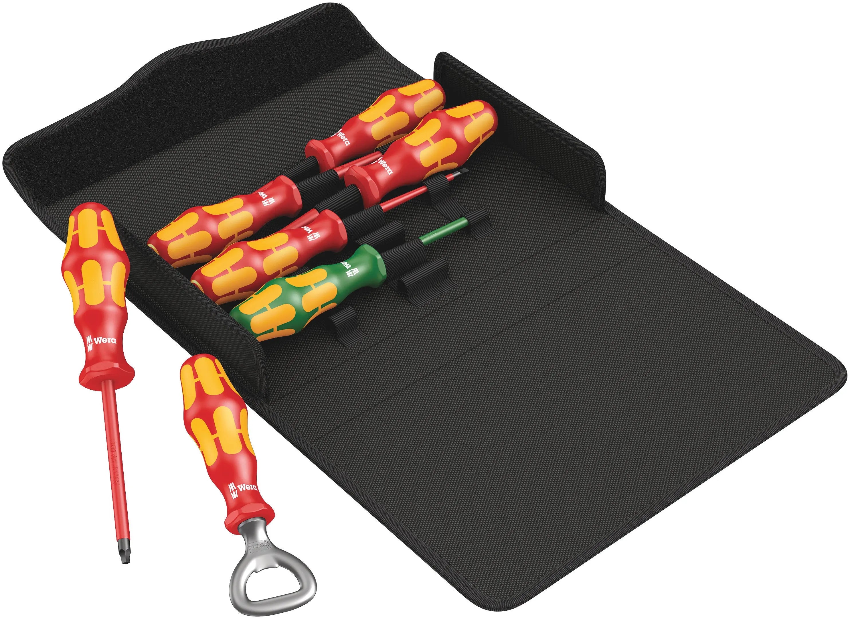 Wera Kraftform 100 iS/7 Set 3 Screwdriver set Kraftform Plus, textile box 05136018001 Wera