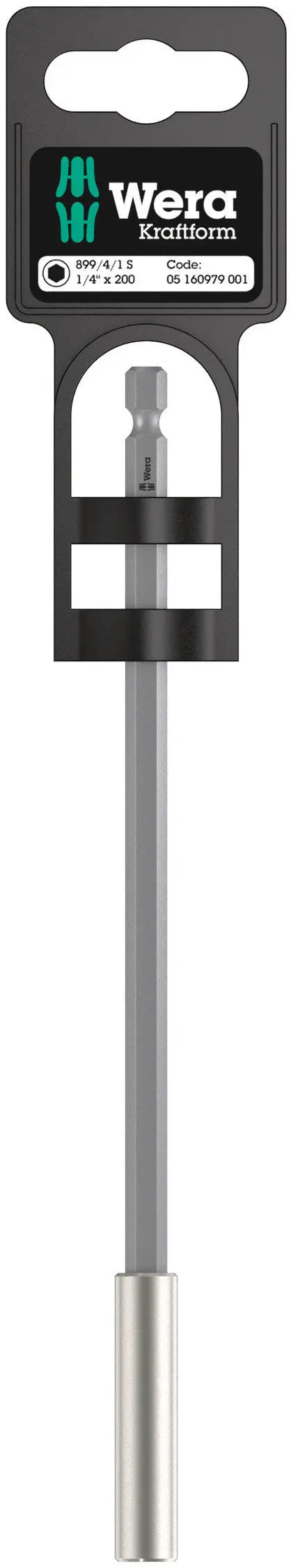 Wera 899/4/1 S 1/4" X 200 MM UNIVERSAL BIT HOLDER WITH MAGNET 05160979001 Wera