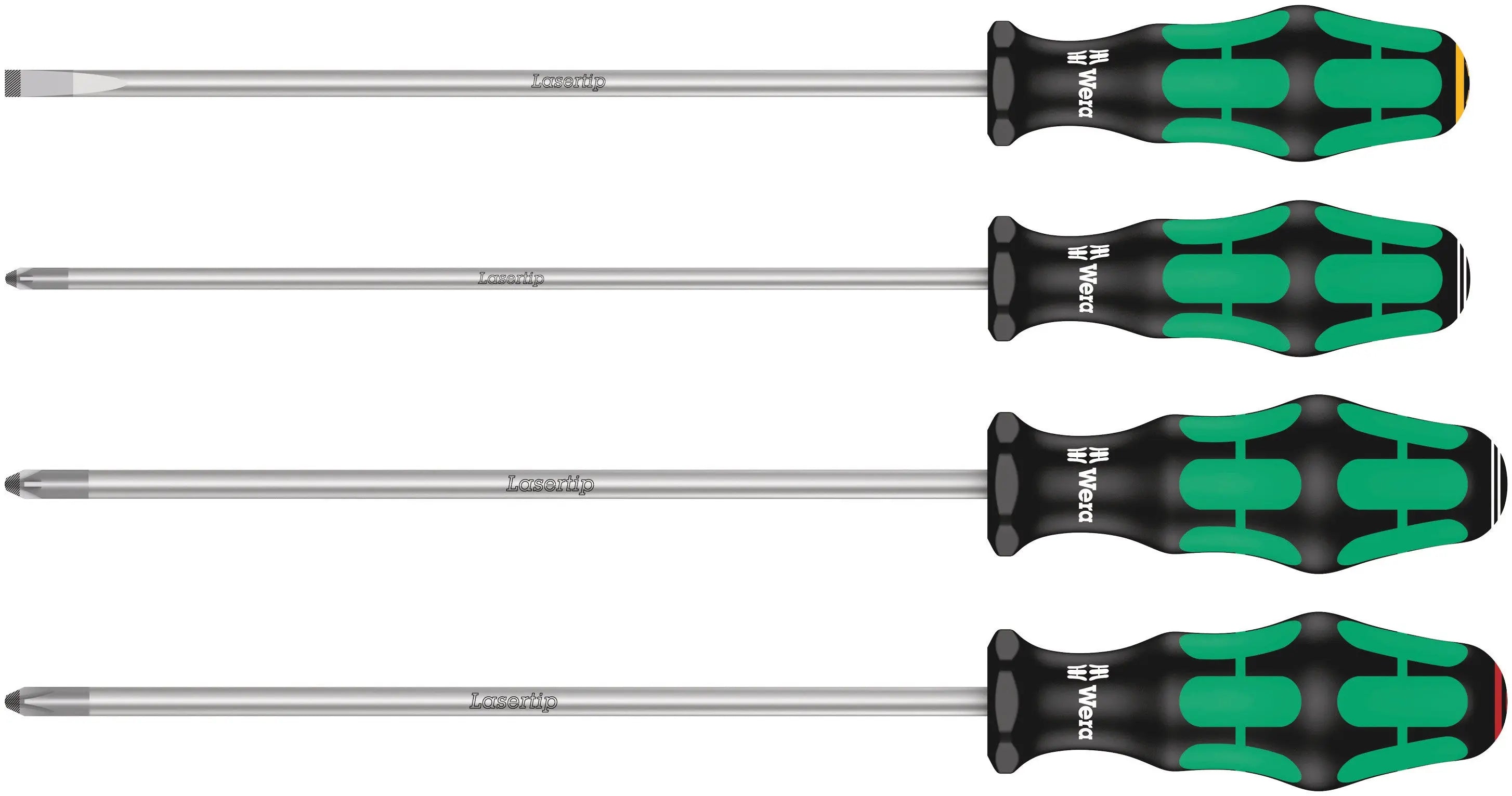 Wera 335/350/355 Phillips/Pozidrive/Slotted 4 Piece screwdriver set 05347736002 Wera