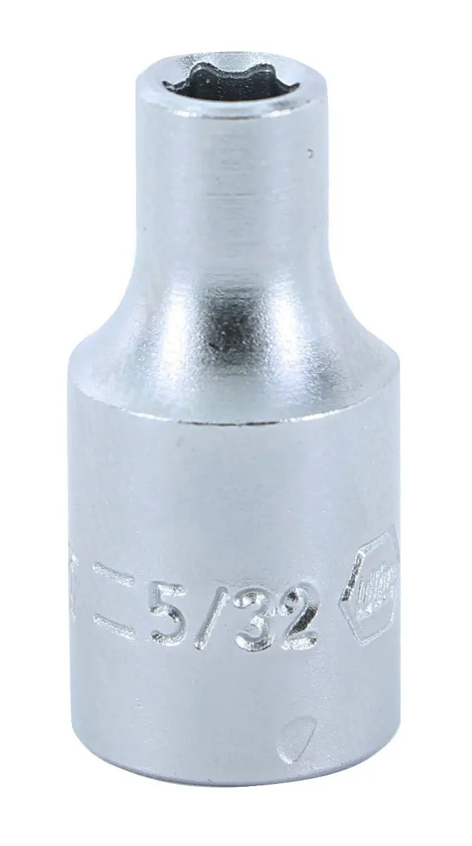 Wiha 33305, 1/4" Drive Socket, 6 Point, 5/32" Wiha