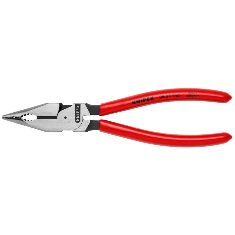Knipex Needle-Nose Combination Plier, 7-1/4 in, Height 5/8 in - KN 08 21 185 SBA Knipex