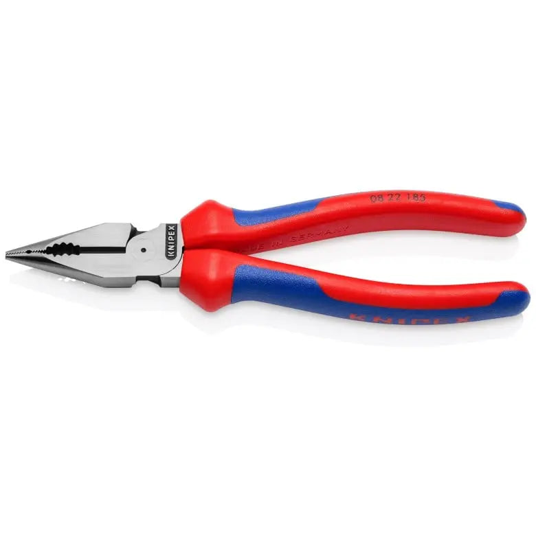 Knipex Needle-Nose Combination Plier, 7-1/4 in, Height 7/8 in - KN 08 22 185 SBA Knipex