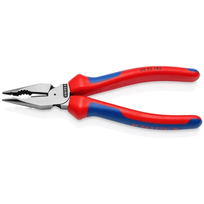 Knipex Needle-Nose Combination Plier, 7-1/4 in, Height 7/8 in - KN 08 22 185 SBA Knipex