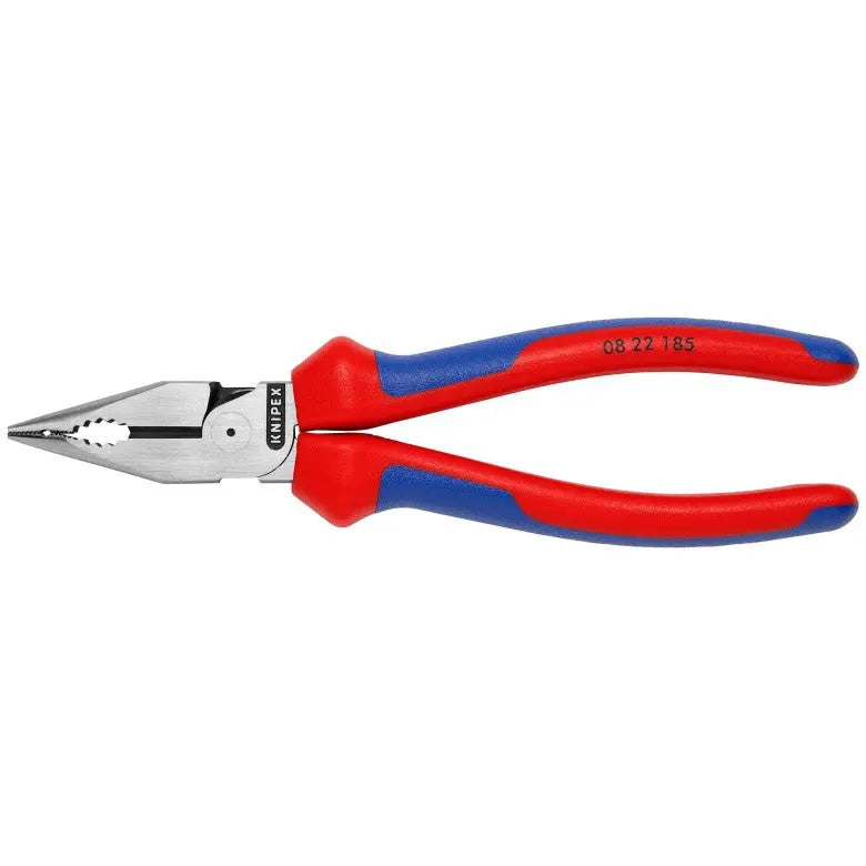 Knipex Needle-Nose Combination Plier, 7-1/4 in, Height 7/8 in - KN 08 22 185 SBA Knipex