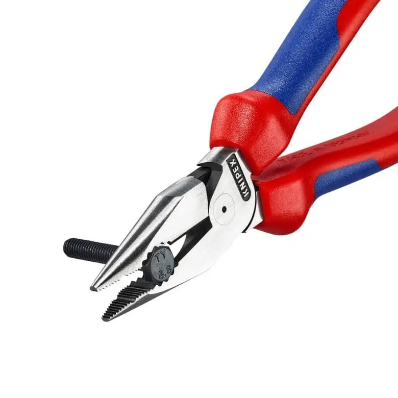 Knipex Needle-Nose Combination Plier, 7-1/4 in, Height 7/8 in - KN 08 22 185 SBA Knipex