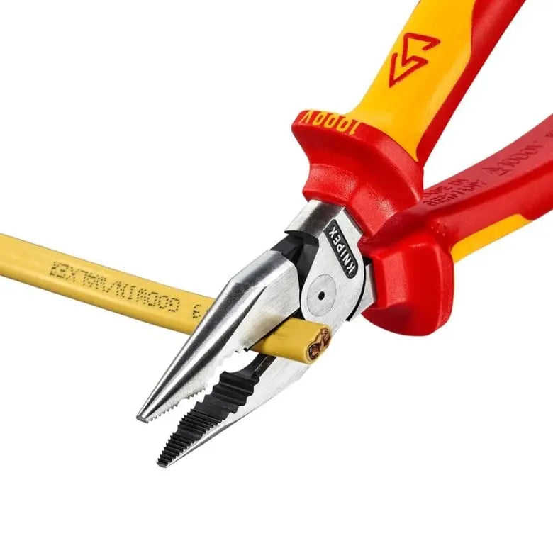 Knipex 1000V Insulated Needle-Nose Combination Plier, 7-1/4 in - KN 08 28 185 US Knipex