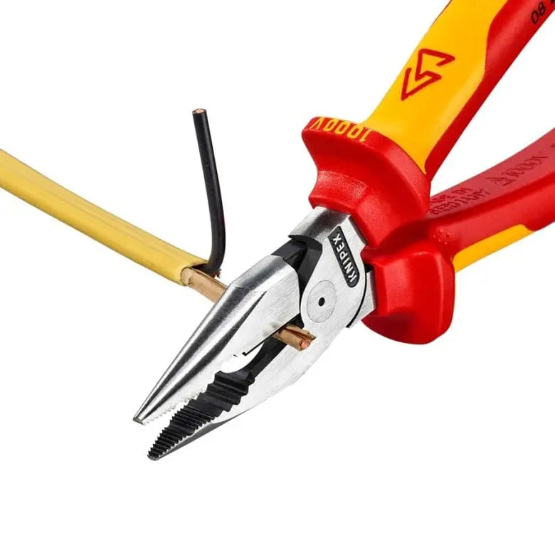 Knipex 1000V Insulated Needle-Nose Combination Plier, 7-1/4 in - KN 08 28 185 SBA Knipex