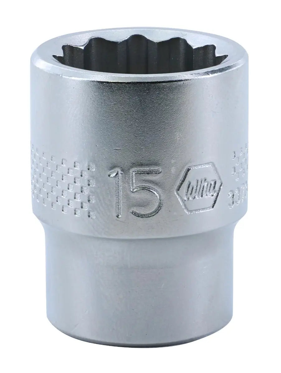Wiha 33730, 3/8" Drive Socket, 12 Point, 15.0mm Wiha