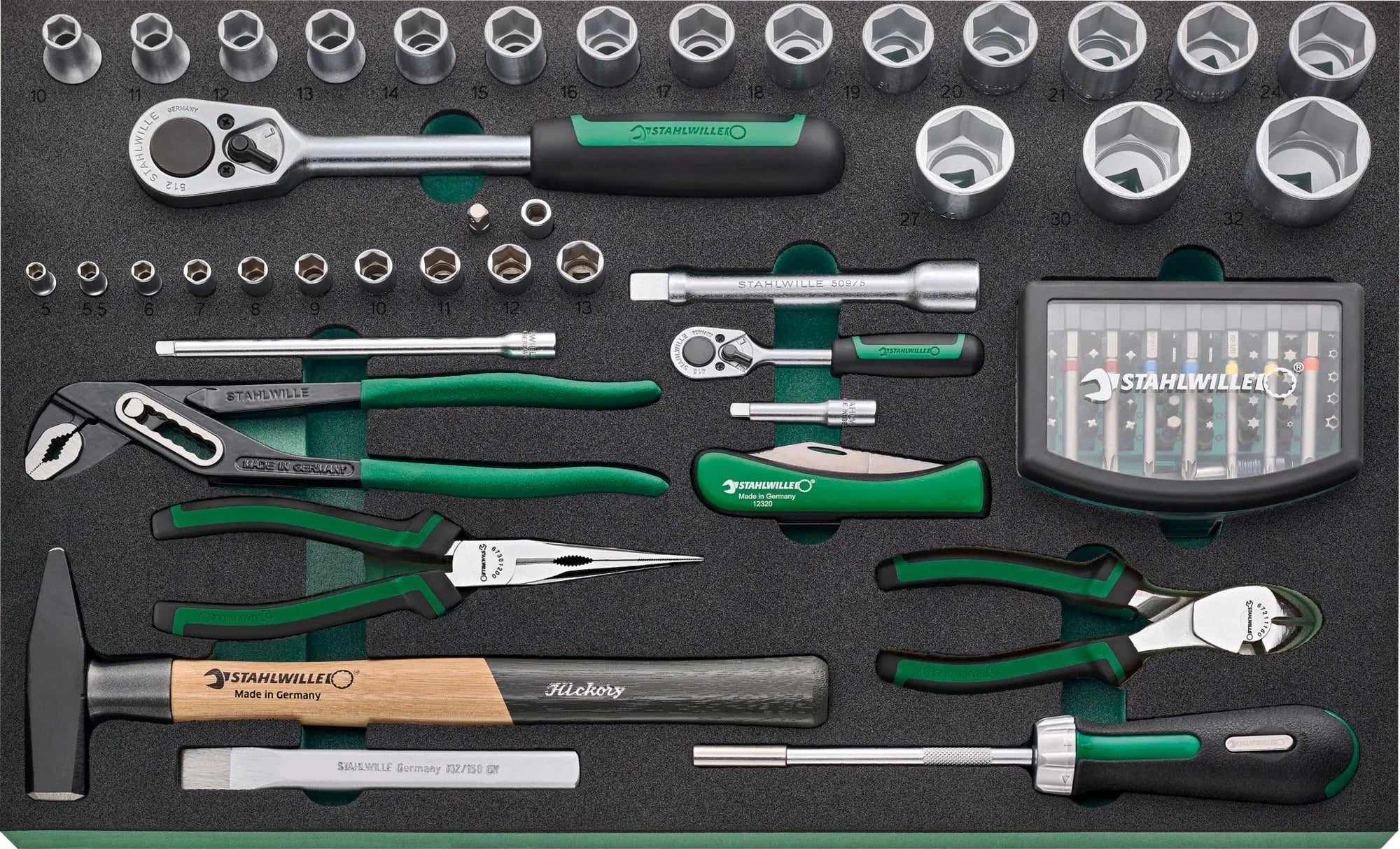Stahlwille Set of 130 Assortment Tool with Trolley and TCS Insert - ST 98830177 Stahlwille