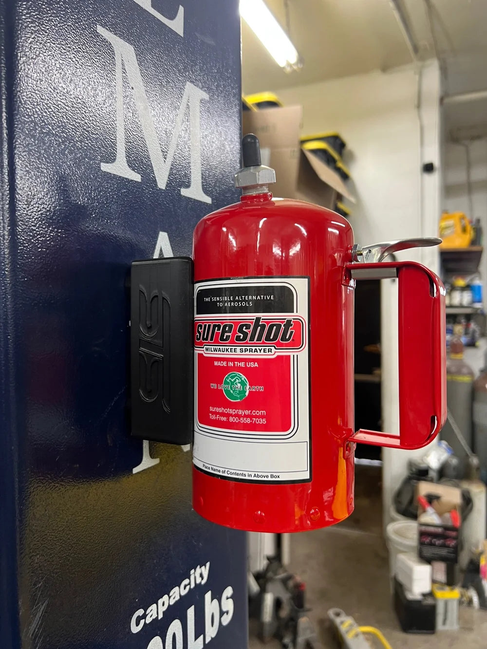STS Auto Design Magnetic Sure Shot Canister Holder for Toolboxes and Workspaces - STSSS