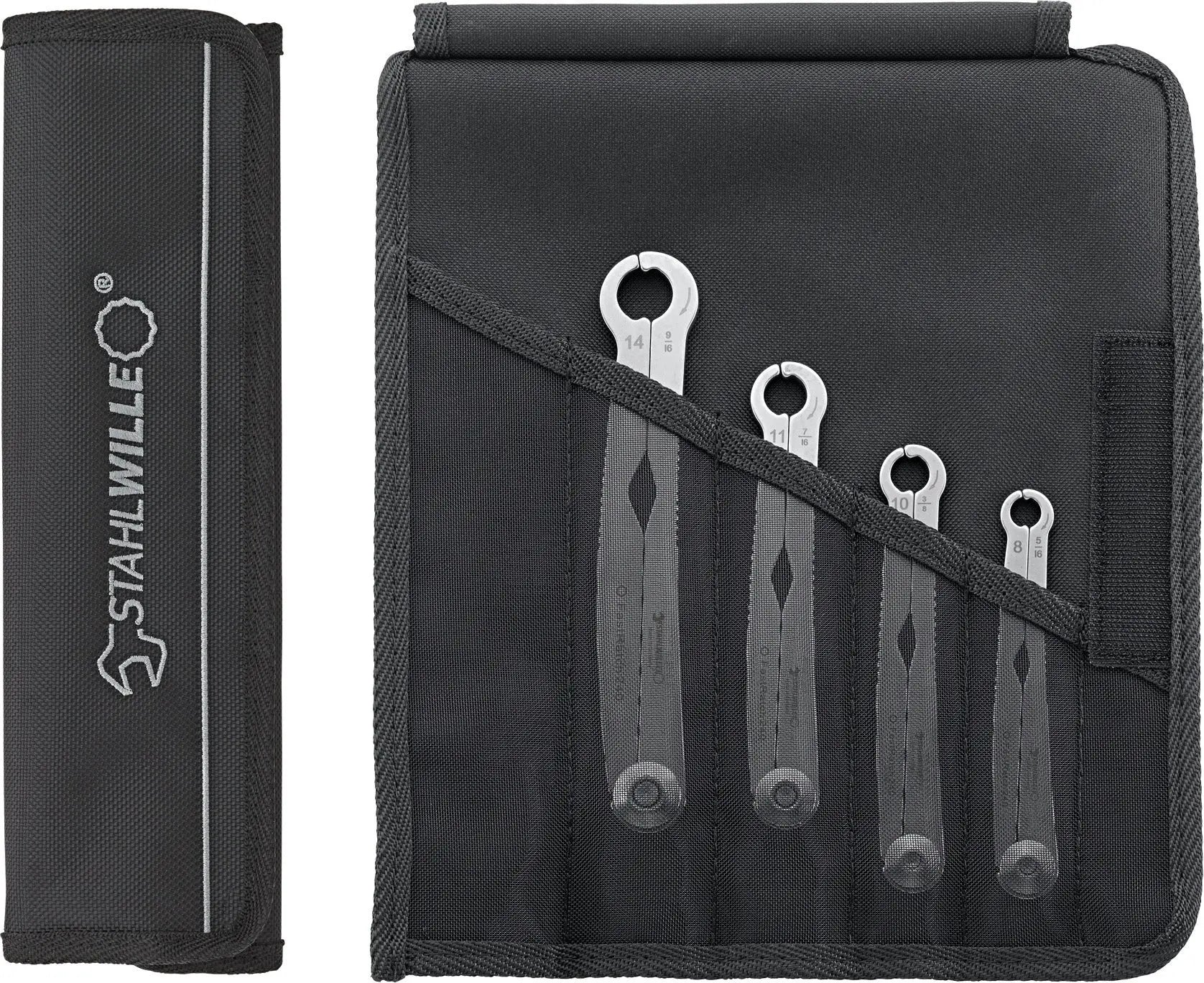 Stahlwille Set of 4 FastRatch Ratchet Spanner Wrench, 8 - 14mm - ST 96411003 Stahlwille