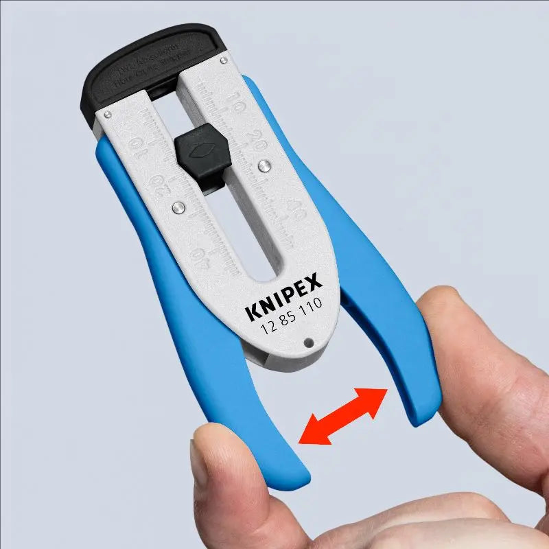 KNIPEX Stripping Tool for Fiber Optics Cable (12 85 110 SB) Stripping Tool Knipex