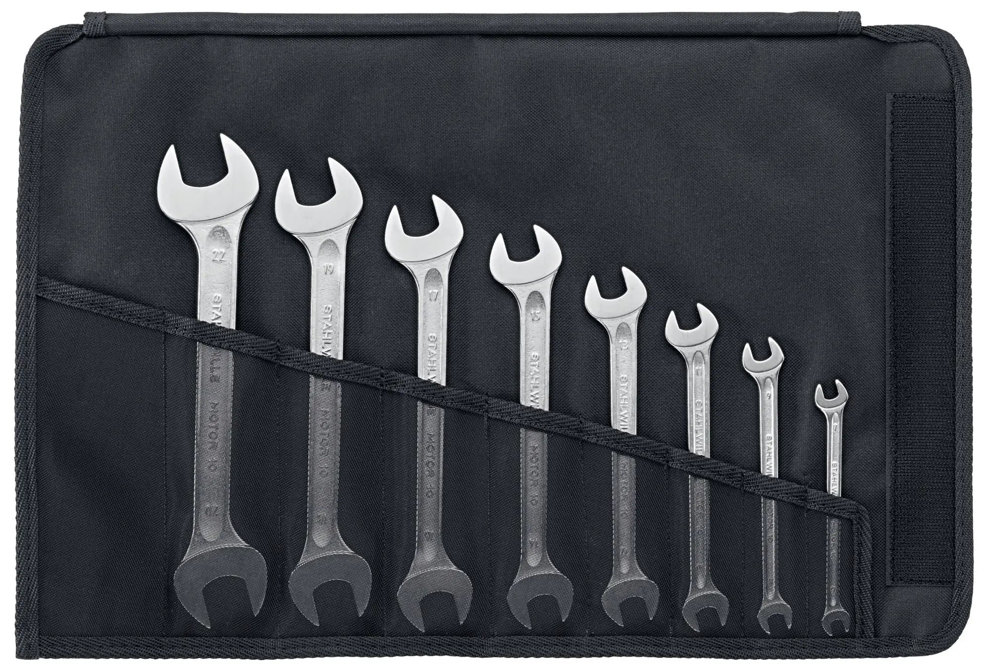 Stahlwille Set of 11 Double Open Ended Wrench, 1/4 x 5/16 - 1-1/8 x 1-5/16 - ST 96404307 Stahlwille