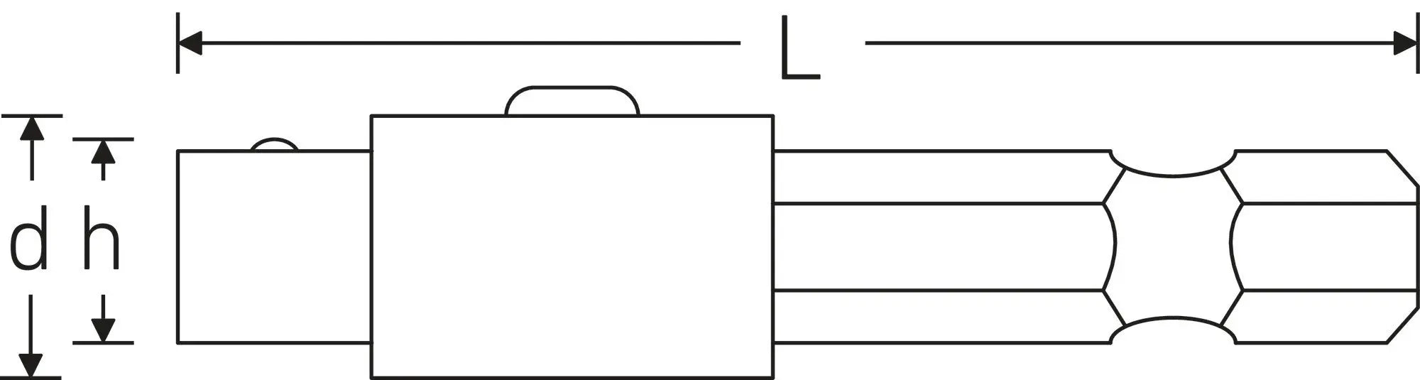 Stahlwille QuickRelease Bit Adapter, E 12.5mm - ST 33161001 Stahlwille