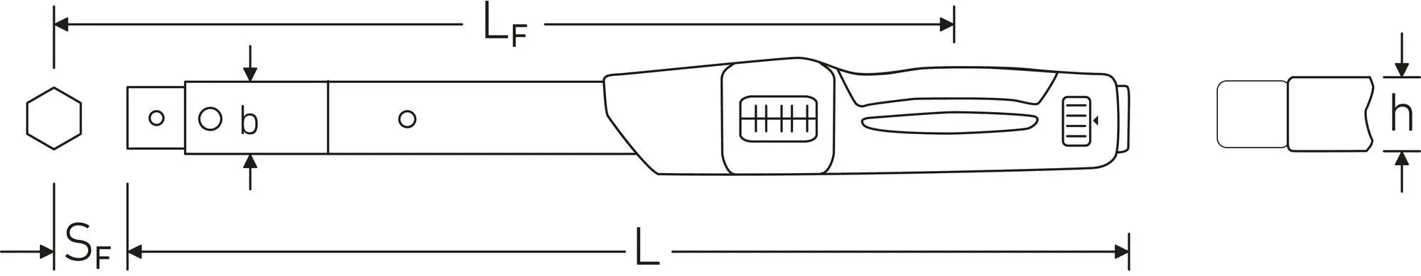 Stahlwille MANOSKOP Service Torque Wrench with Holder for Insert Tools, Size 12 - ST 50181012 Stahlwille