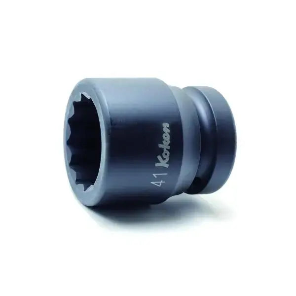 Ko-ken Tools 1 in Square Drive 12-Point Impact Socket, 80mm - 18405M-80