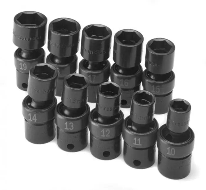 SK Tools - Set Socket Impact 3/8dr Swiv Metric 10pc - 33351 SK Tools