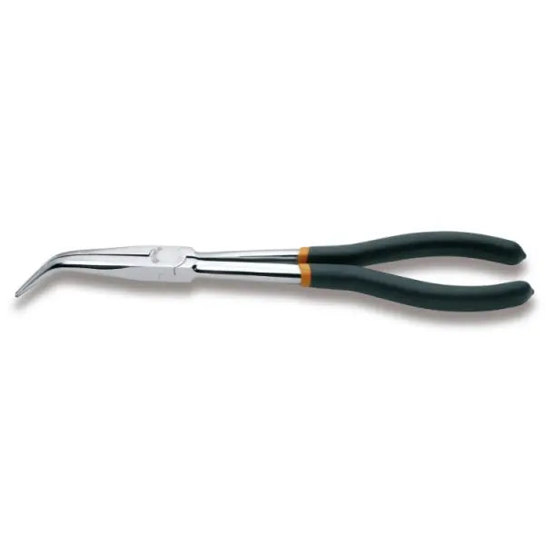 Beta Tools (Article# 1009L/B) Curved Extra-Long Knurled Nose Plier, 45 deg - BT 10090009 Beta Tools