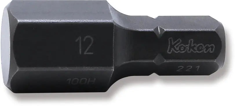 Ko-ken Tools 5/16 Hex Dr. Bit 12mm Hex Length 32mm Ko-ken Tools
