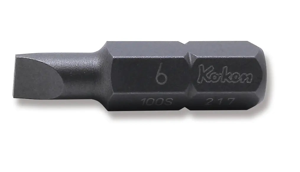 Ko-ken Tools 5/16 Hex Dr. Bit Slotted 1.0 x 6 Length 32mm Ko-ken Tools