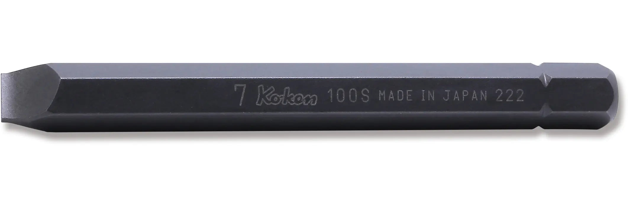 Ko-ken Tools 5/16 Hex Dr. Bit Slotted 1.0 x 6 Length 80mm Ko-ken Tools