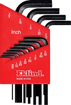 Eklind Set of 12 Short Hexagon L-Key Bulk - EK 10112 Hexagon L-Key Set Eklind