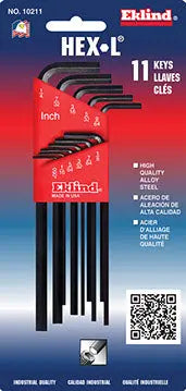 Eklind Set of 11 Long Series Hexagon L-Key with Holder - EK 10211 Hexagon L-Key Set Eklind